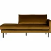 Rodeo daybed right velvet honinggeel - Loft24.nl