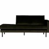 Rodeo daybed right velvet dark green hunter - Loft24.nl