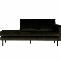 Rodeo daybed right velvet dark green hunter - Loft24.nl