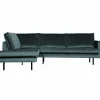 Rodeo hoekbank links velvet teal - Loft24.nl