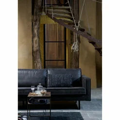 Rodeo hoekbank links zwart - Loft24.nl