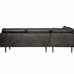 Rodeo hoekbank links zwart - Loft24.nl