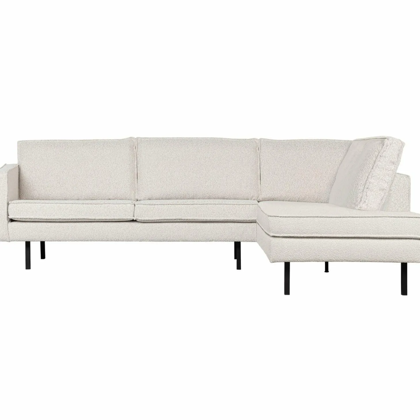 Rodeo hoekbank rechts bouclé naturel - Loft24.nl