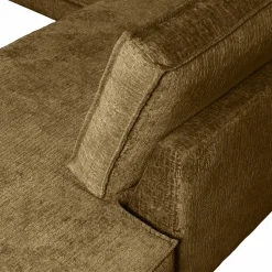 Rodeo hoekbank rechts structure velvet brass - Loft24.nl