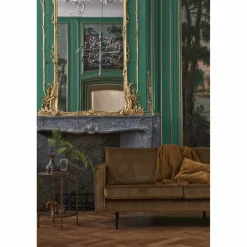 Rodeo hoekbank rechts velvet honinggeel - Loft24.nl