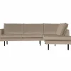 Rodeo hoekbank rechts velvet khaki - Loft24.nl