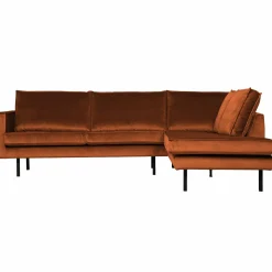 Rodeo hoekbank rechts velvet roest - Loft24.nl