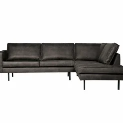 Rodeo hoekbank rechts zwart - Loft24.nl