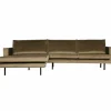 Rodeo Loungebank links velvet taupe - Loft24.nl