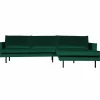Rodeo Loungebank rechts velvet green forest - Loft24.nl
