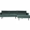 Rodeo Loungebank rechts velvet teal - Loft24.nl