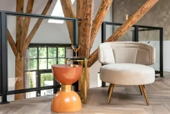 Ronde Bijzettafel Aubrey Ø29 cm - Goud - Loft24.nl