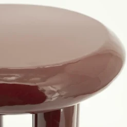 Ronde Bijzettafel Balloon 43cm - Burgundy - Loft24.nl