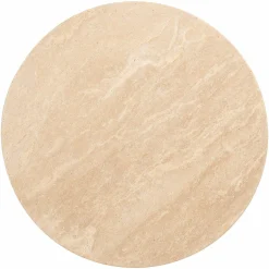 Ronde Bijzettafel Biltmore Travertin Ø45 cm - Beige - Loft24.nl