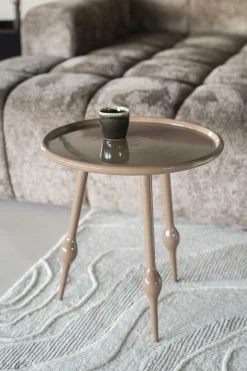 Ronde Bijzettafel Birdy 47cm - Bruin - Loft24.nl