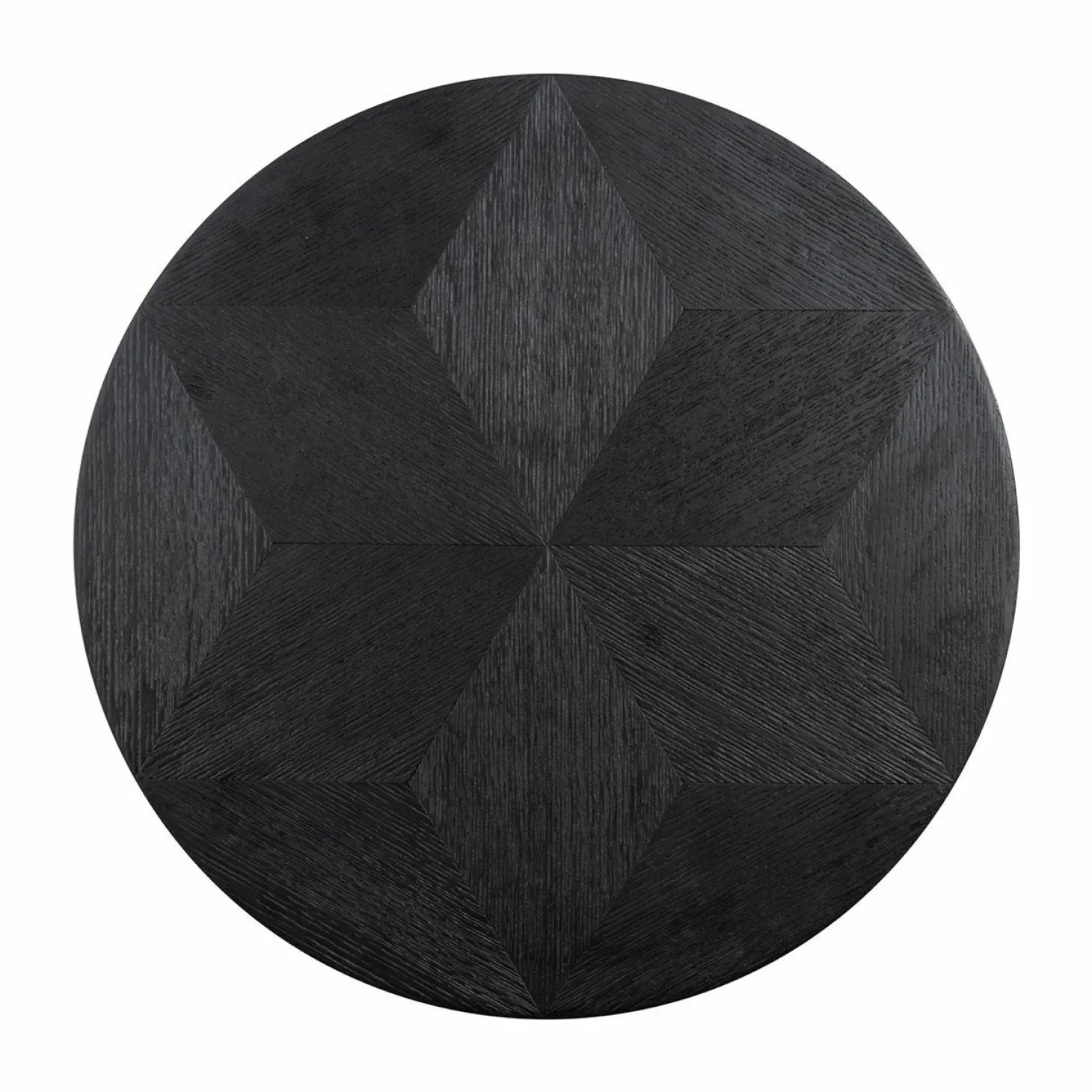 Ronde Bijzettafel Blax Eiken Ø58 cm - Zwart - Loft24.nl