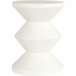 Ronde Bijzettafel Bloomstone Ø35 cm - Wit - Loft24.nl