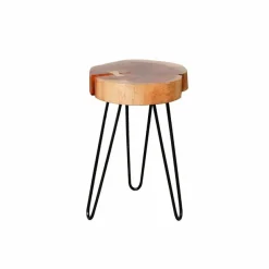 Ronde Bijzettafel Boomstam Acaciahout - 32cm - Loft24.nl