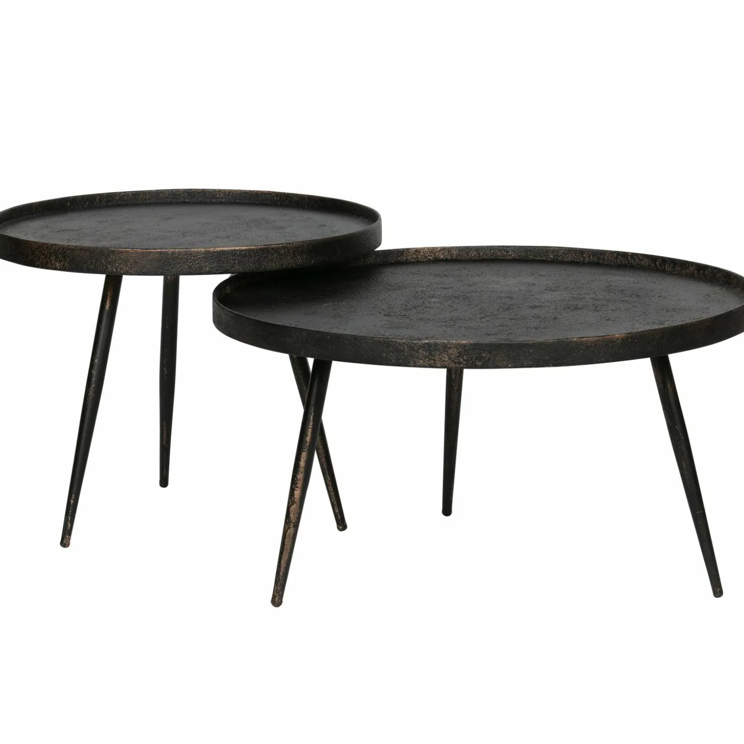 Ronde Bijzettafel Bounds 58cm - Zwart - Loft24.nl