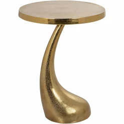 Ronde Bijzettafel Dolphin Ø45 cm - Goud - Loft24.nl