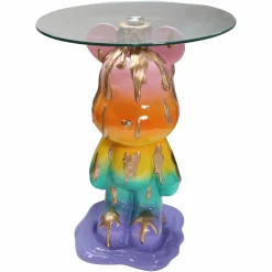 Ronde Bijzettafel Ebba Glas - Ø48 cm - Loft24.nl