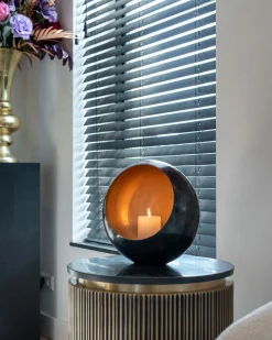 Ronde Bijzettafel Ironville Marmer Ø50 cm - Goud - Loft24.nl