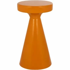 Ronde Bijzettafel Kimble 53 cm hoog - Oranje - Loft24.nl