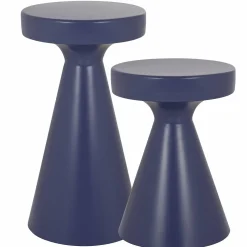 Ronde Bijzettafel Kimble 41 cm hoog - Paars - Loft24.nl