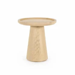Ronde Bijzettafel Leia Eikenhout 46cm - Naturel - Loft24.nl