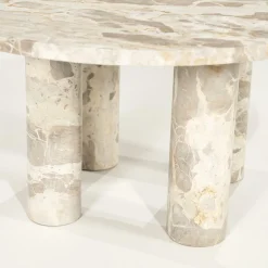 Ronde Bijzettafel Marmo Marmer 70cm - Loft24.nl