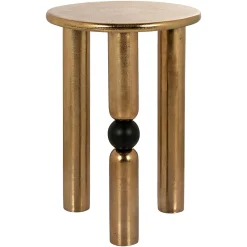 Ronde Bijzettafel Marshall Ø38 cm - Goud - Loft24.nl
