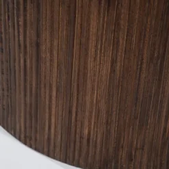 Ronde Bijzettafel Maxim Mangohout Marmer 60cm - Loft24.nl