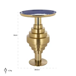 Ronde Bijzettafel Renao Ø40 cm - Goud - Loft24.nl
