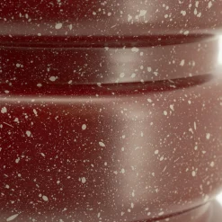 Ronde Bijzettafel Spatter 30cm - Burgundy - Loft24.nl