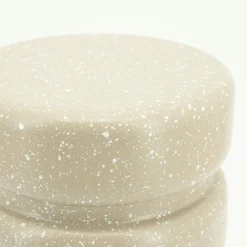 Ronde Bijzettafel Spatter 30cm - Taupe - Loft24.nl