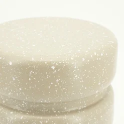 Ronde Bijzettafel Spatter 30cm - Taupe - Loft24.nl