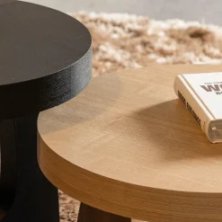 Ronde Bijzettafel Tala 45cm Zwart - Loft24.nl