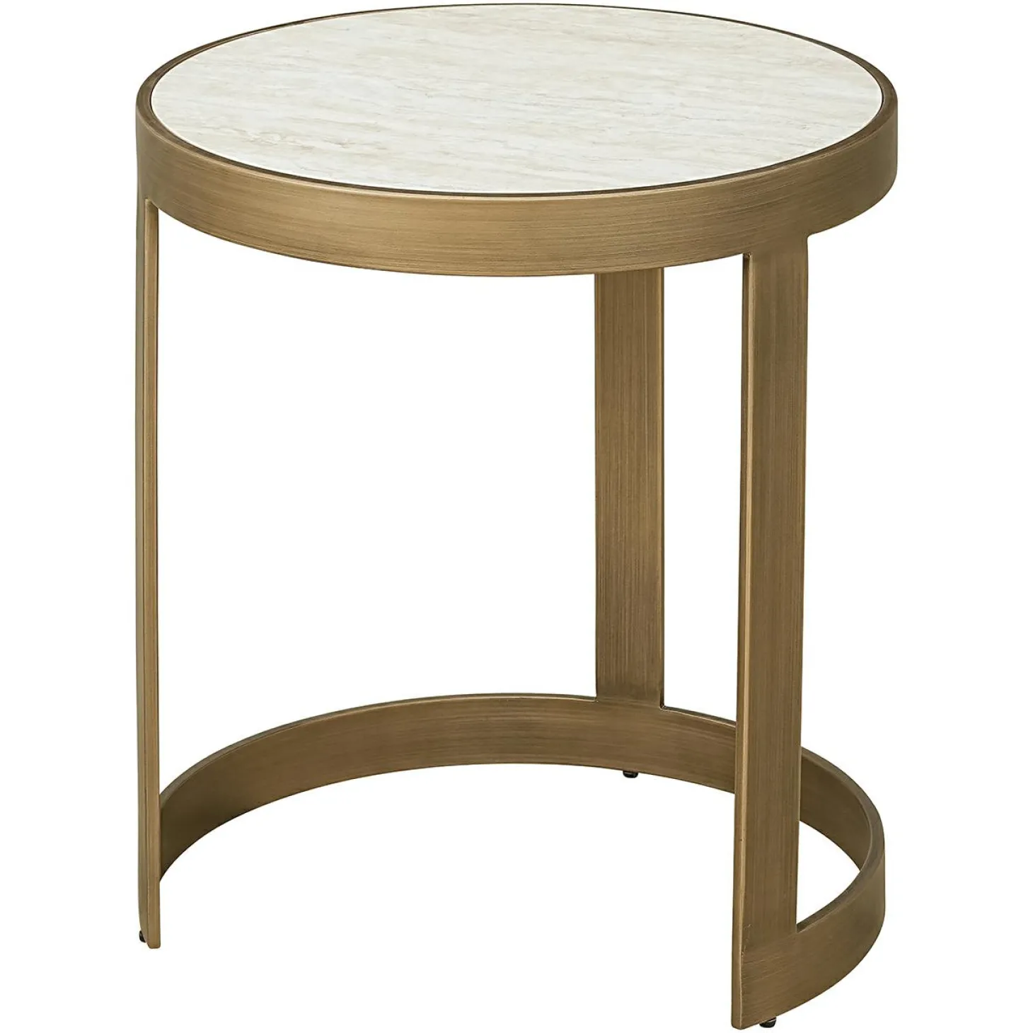 Ronde Bijzettafel Tivoli Stof en keramiek - Set van 2 stuks - Loft24.nl