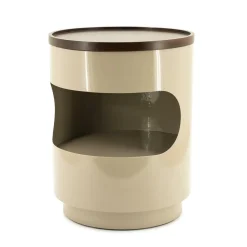 Ronde Bijzettafel Tondo 37cm - Taupe - Loft24.nl