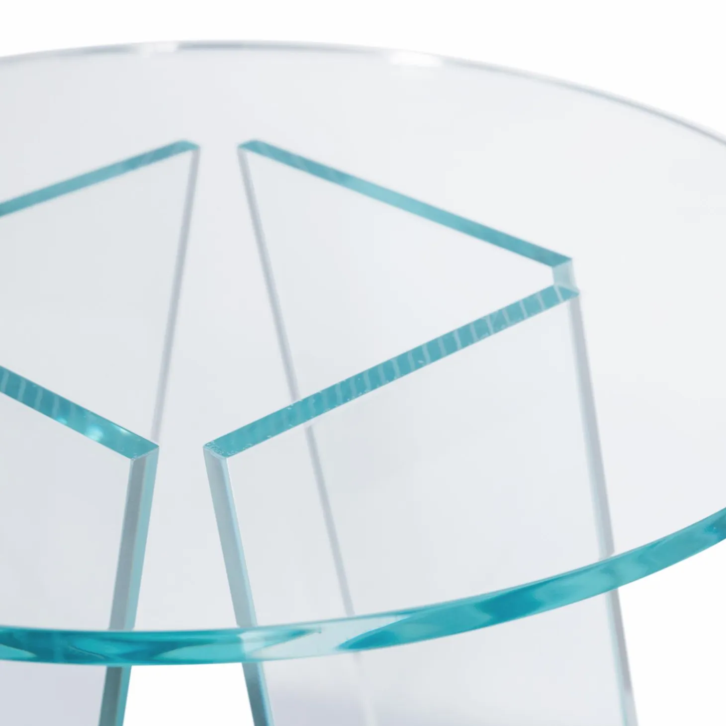 Ronde Bijzettafel Walt Acryl 40cm - Transparant - Loft24.nl