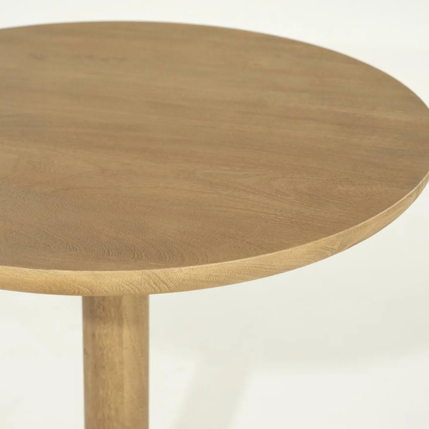 Ronde Bistrotafel Florent Mangohout 70cm - Naturel - Loft24.nl