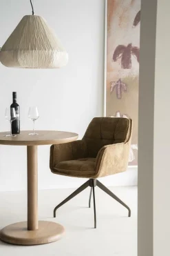 Ronde Bistrotafel Florent Mangohout 70cm - Naturel - Loft24.nl