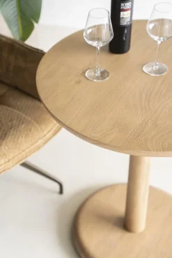 Ronde Bistrotafel Florent Mangohout 70cm - Naturel - Loft24.nl