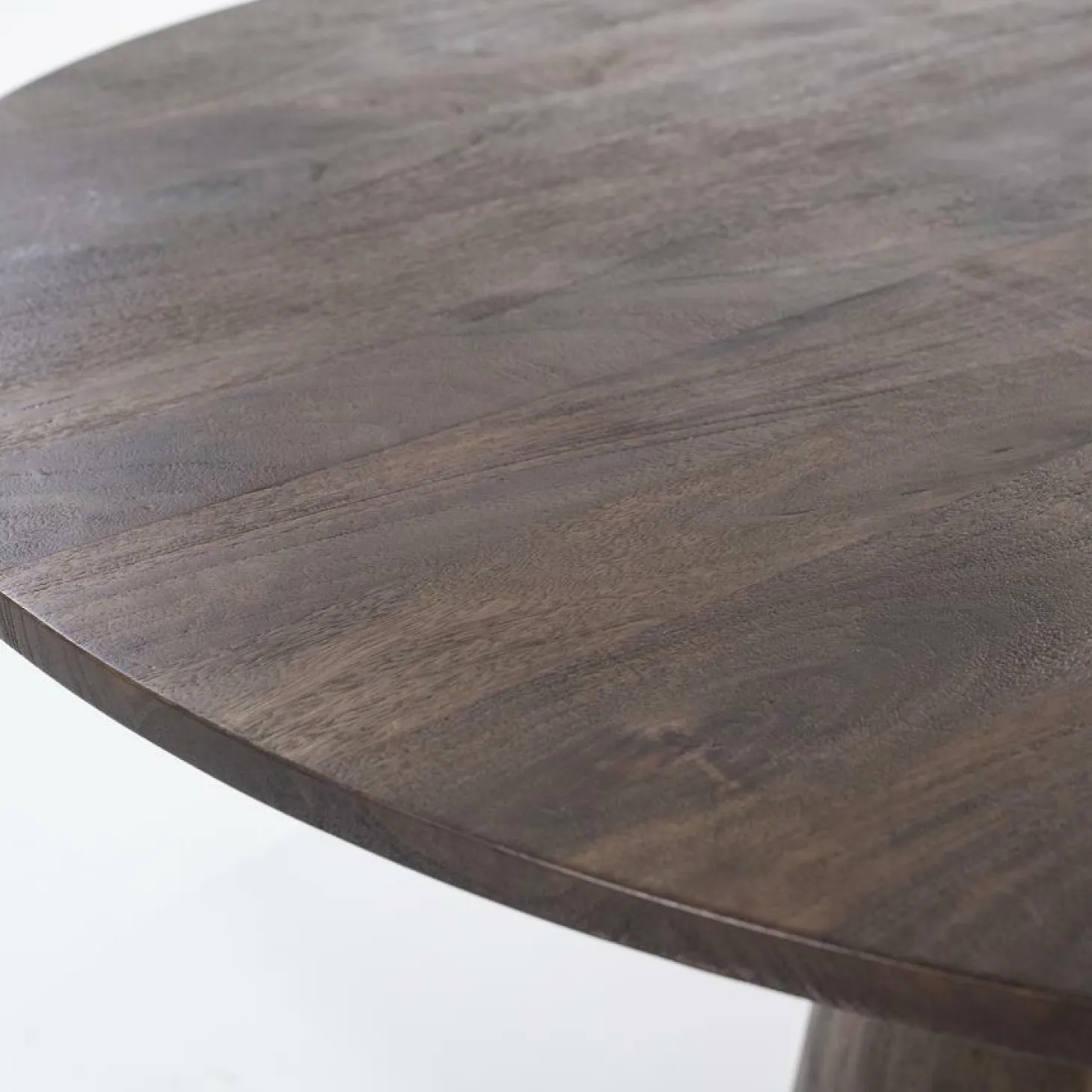 Ronde Eettafel Aron Mangohout Bruin - 130cm - Loft24.nl