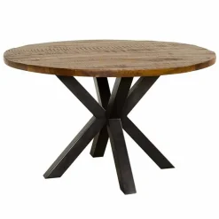 Ronde Eettafel Basto Ø130cm Mangohout - Loft24.nl