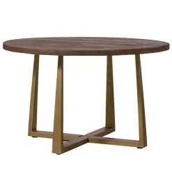 Ronde Eettafel Belvedere Mangohout 130 cm - Loft24.nl