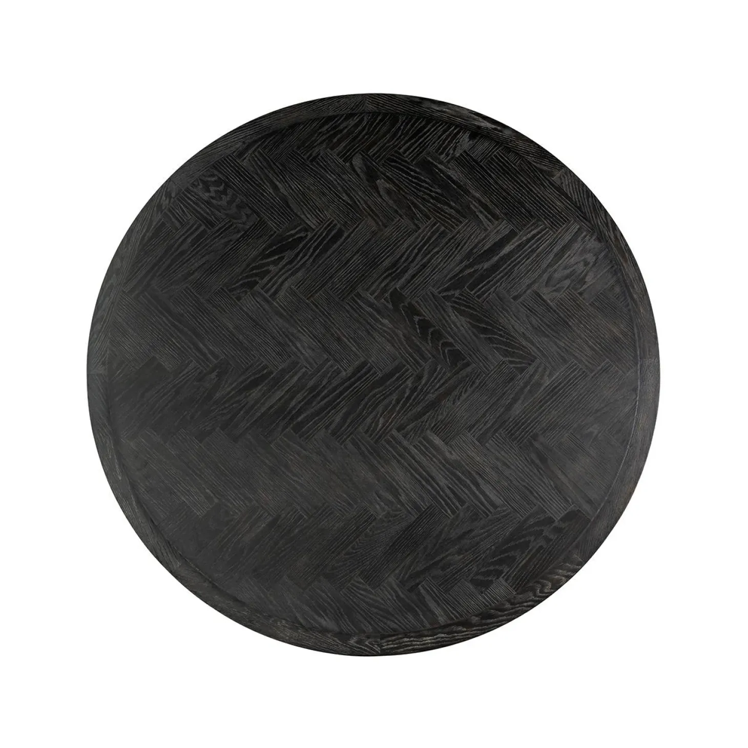 Ronde Eettafel Blackbone Ø140 cm met geborsteld gouden spinpoot - Zwart - Loft24.nl