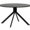 Ronde Eettafel Bruno 120cm, kleur Zwart - Loft24.nl