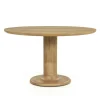 Ronde Eettafel coco Mangohout 130cm - Naturel - Loft24.nl