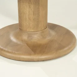 Ronde Eettafel coco Mangohout 130cm - Naturel - Loft24.nl